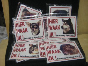 Klik hier voor de Webshop...Aluminum Waakborden vanaf...  7 euro